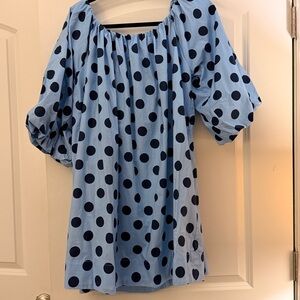 Blue Polka Dot Dress